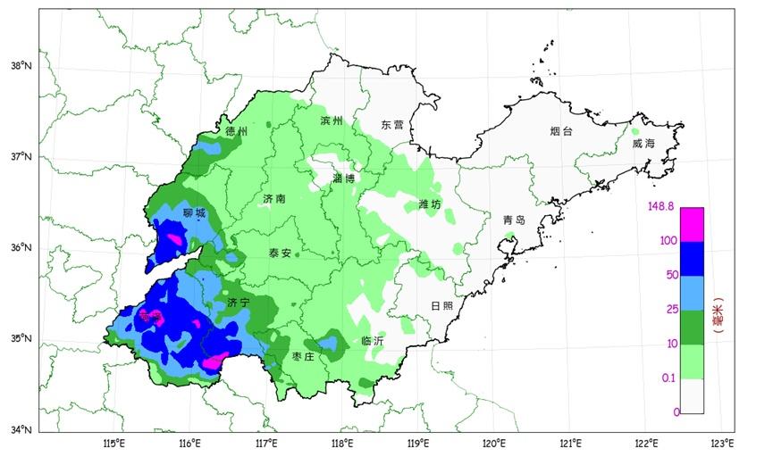 济宁最新降水量报告概况