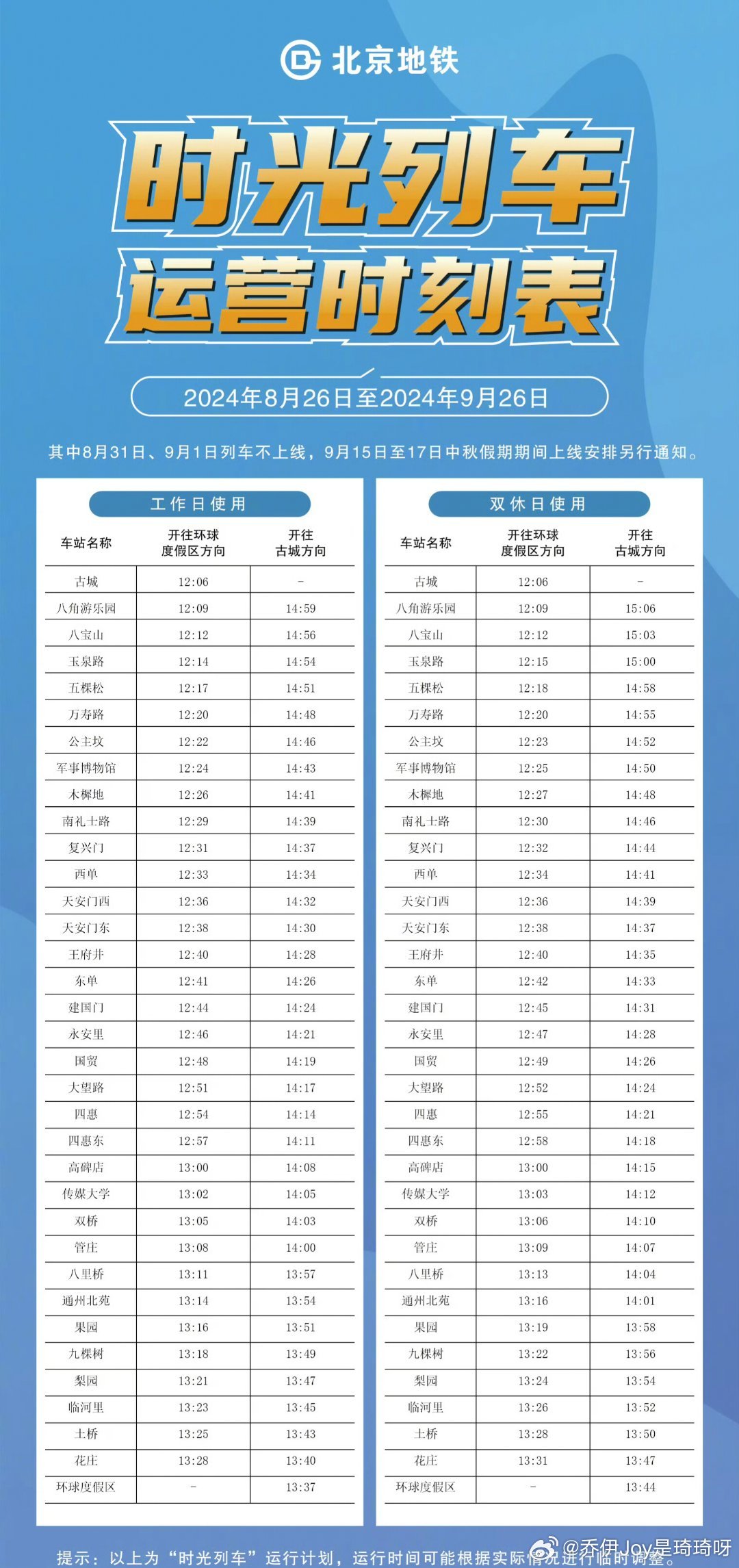 北京地铁运营时间最新动态更新